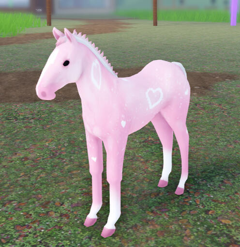 Foopy | Pink Heart Sparkle Quarter Horse