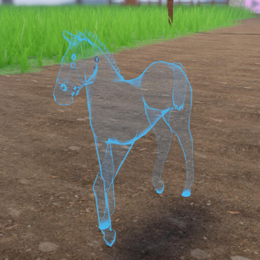 Wet Piece of Paper | Blue Ghost Paint Horse